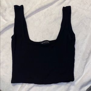 Black Tank top/Crop top
